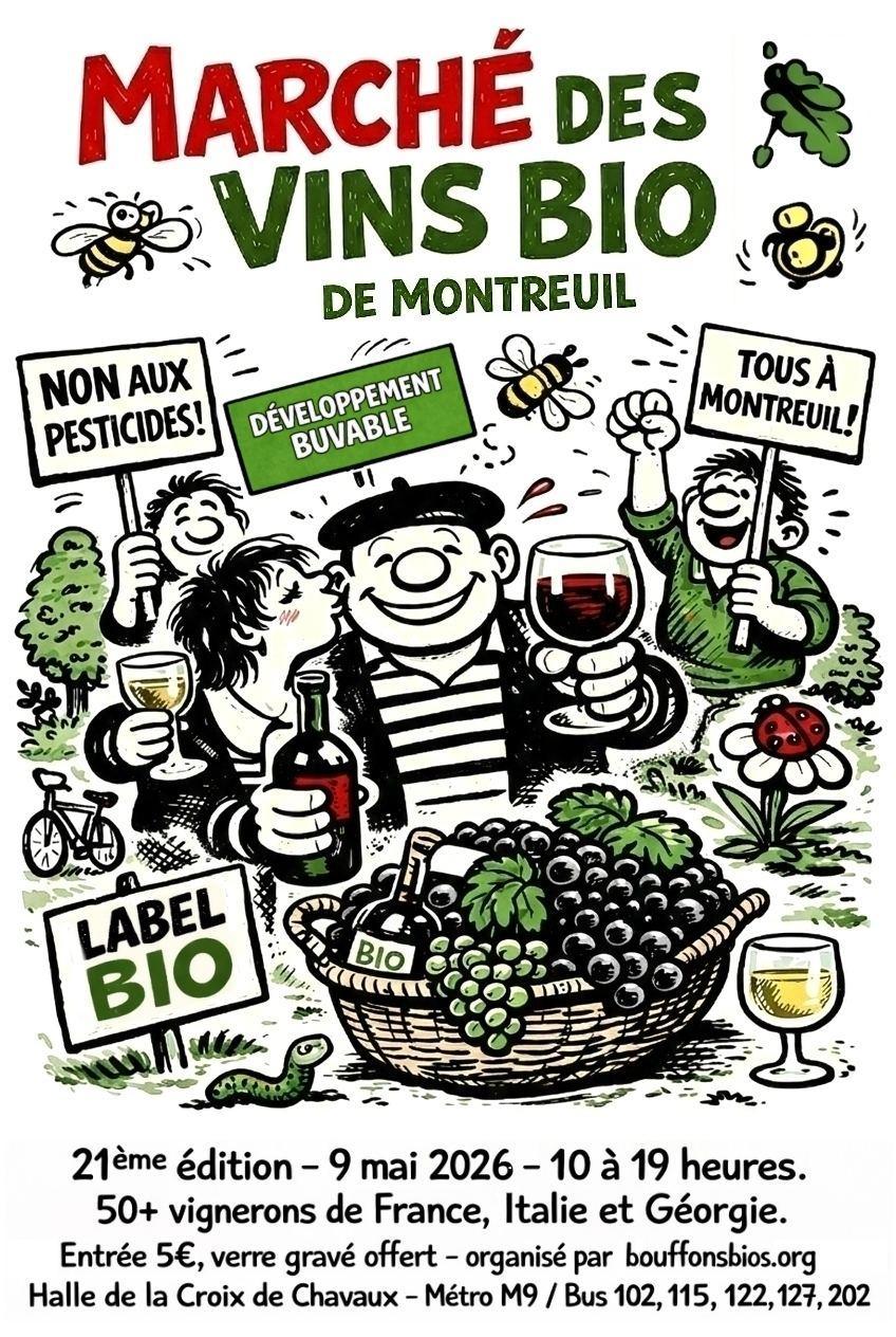 Montreuil en bio samedi 9 mai 2026