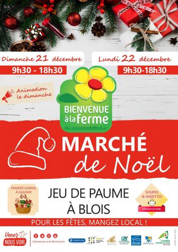 Marché de Noël BLOIS jeu de paume Bienvenue à la ferme 21 et 22 décembre 2025